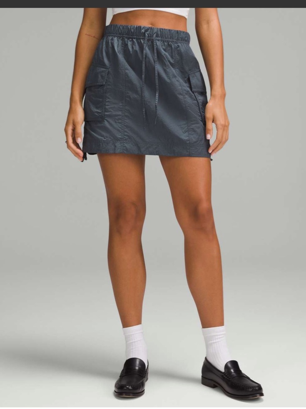 Lululemon Nylon Cargo Mini Skirt
Oil Grey XS